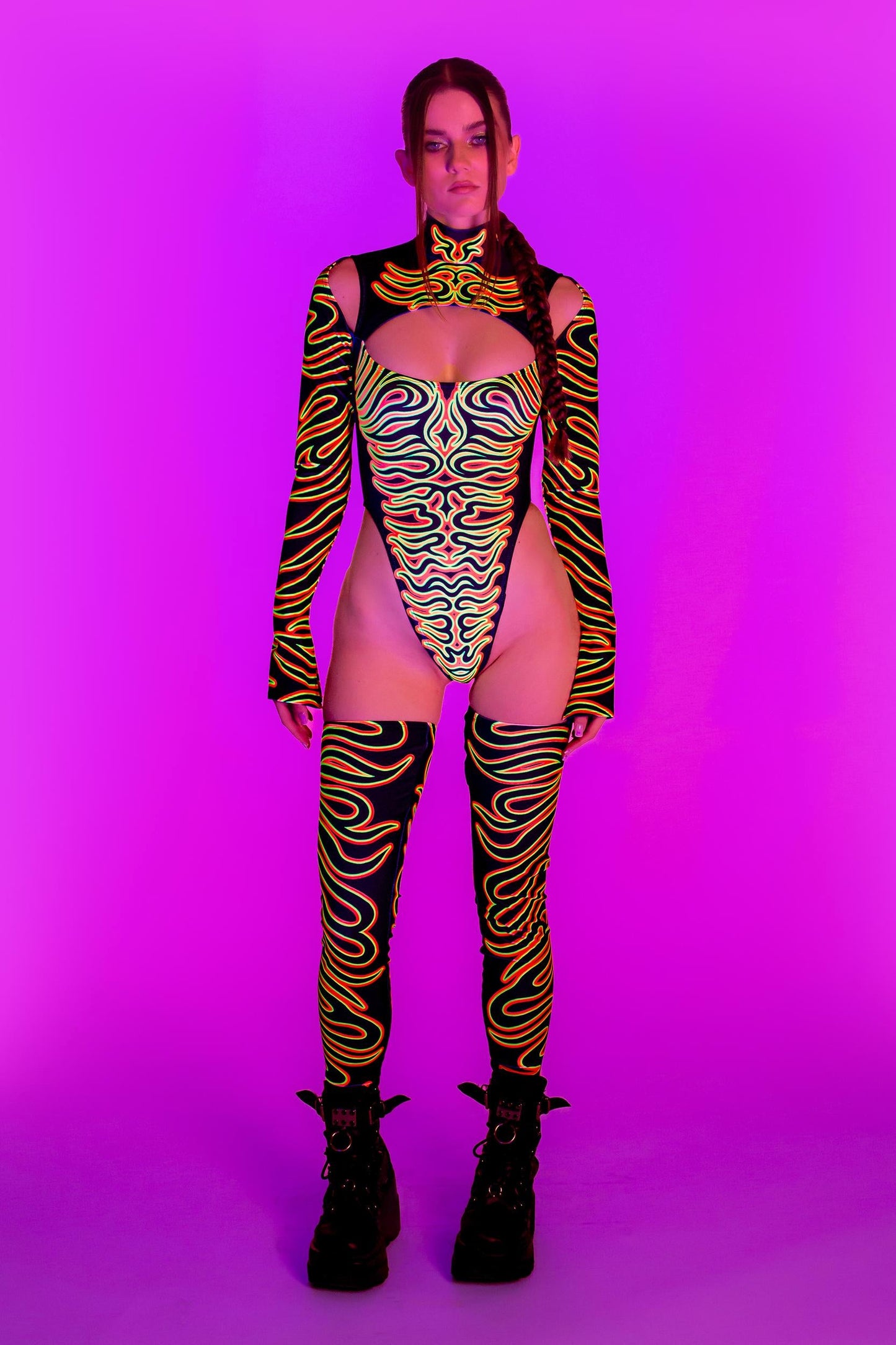 Eye Of The Tiger Keyhole Bodysuit