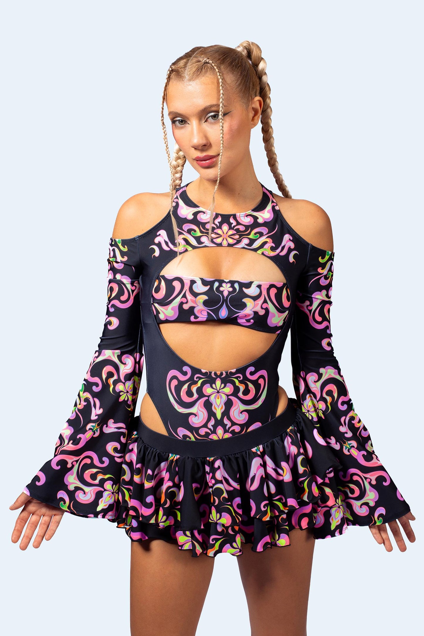 Iridescence Frilly Skirt