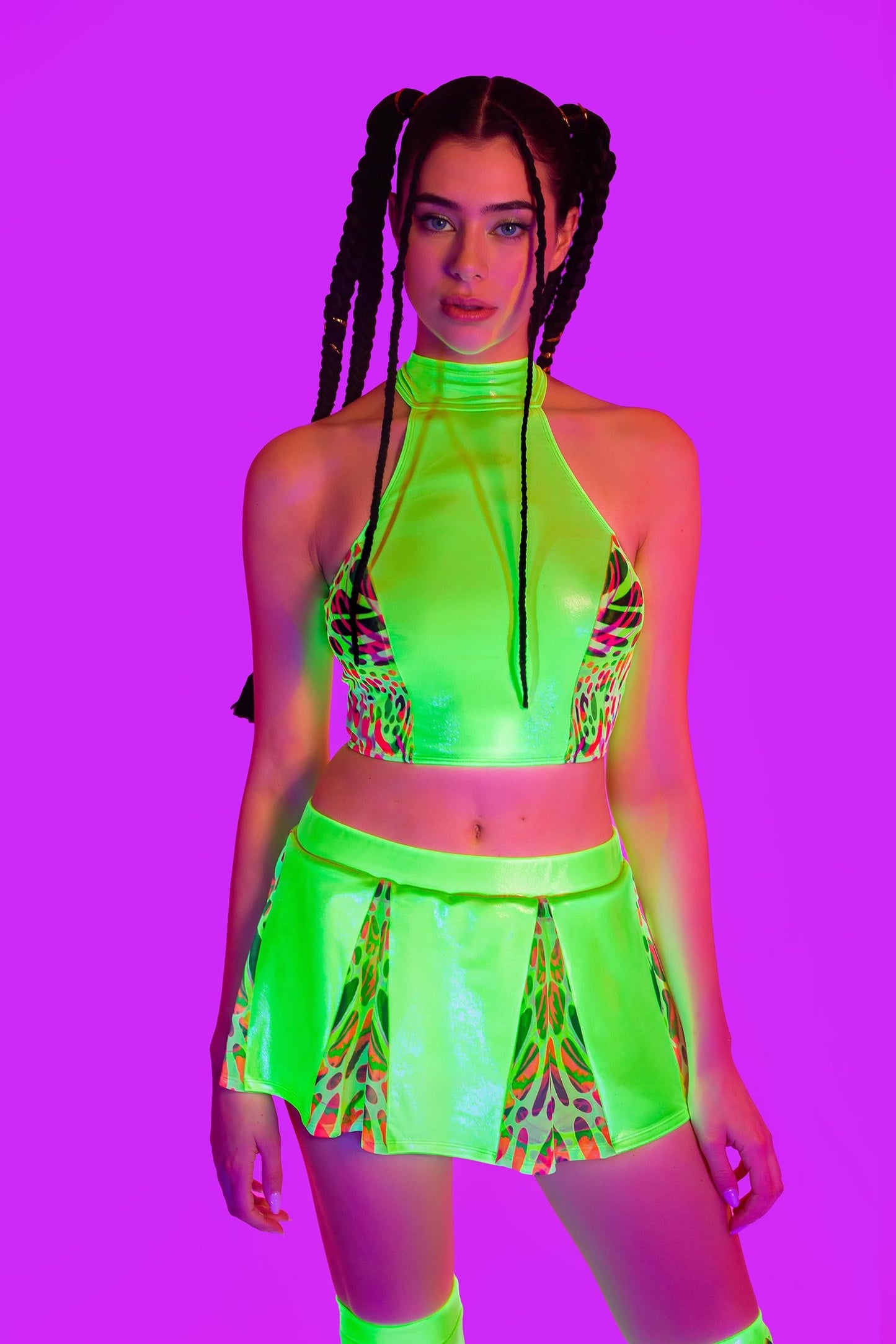 Lime Wire Skirt Set