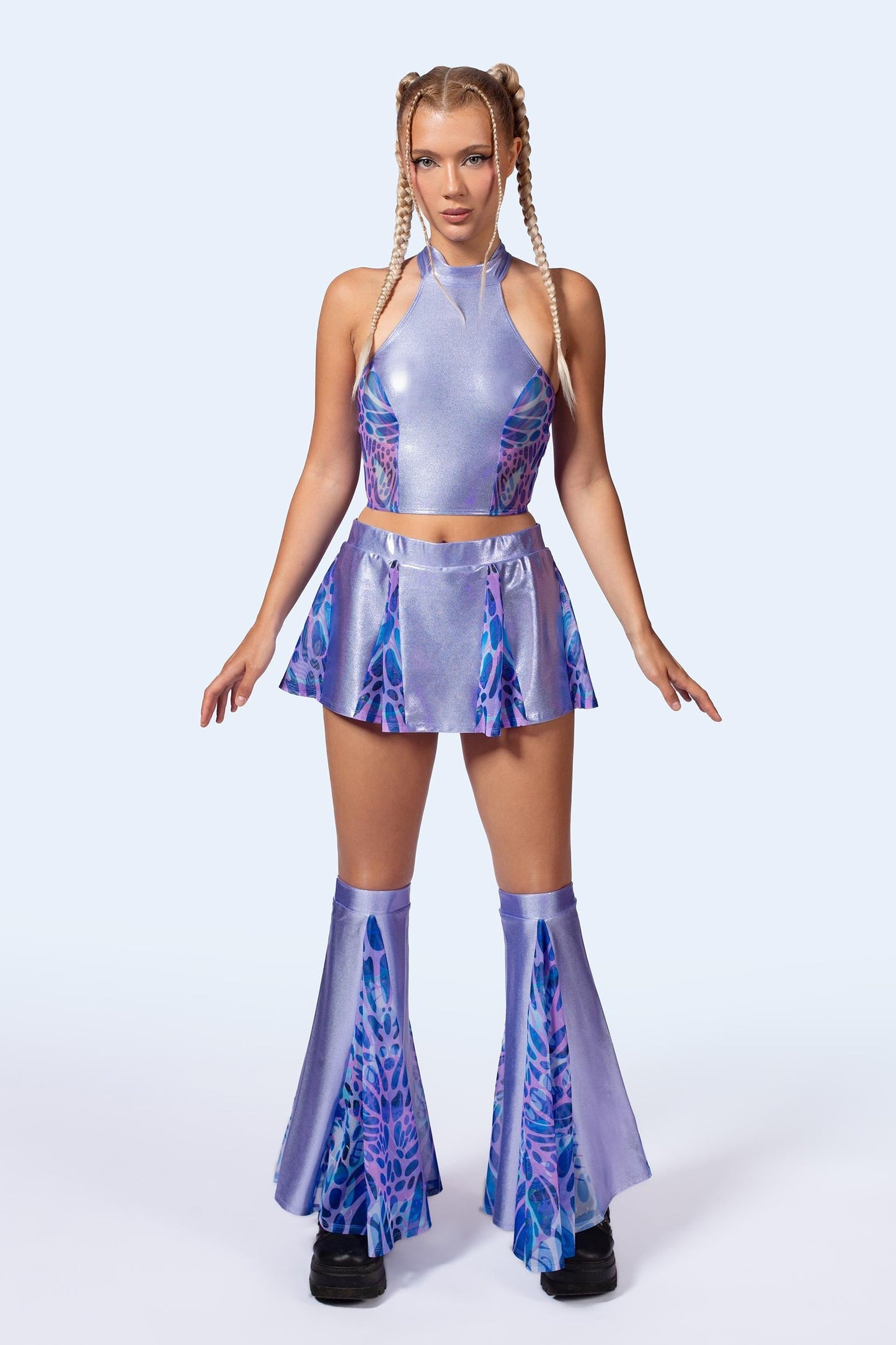 Amethyst Paneled Skirt