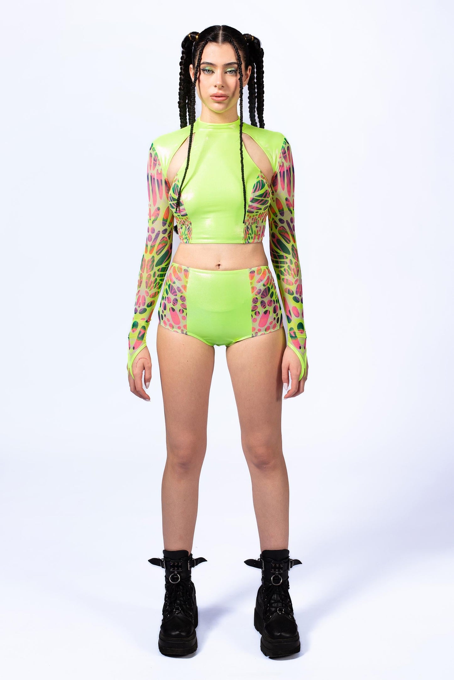 Lime Wire Paneled Top