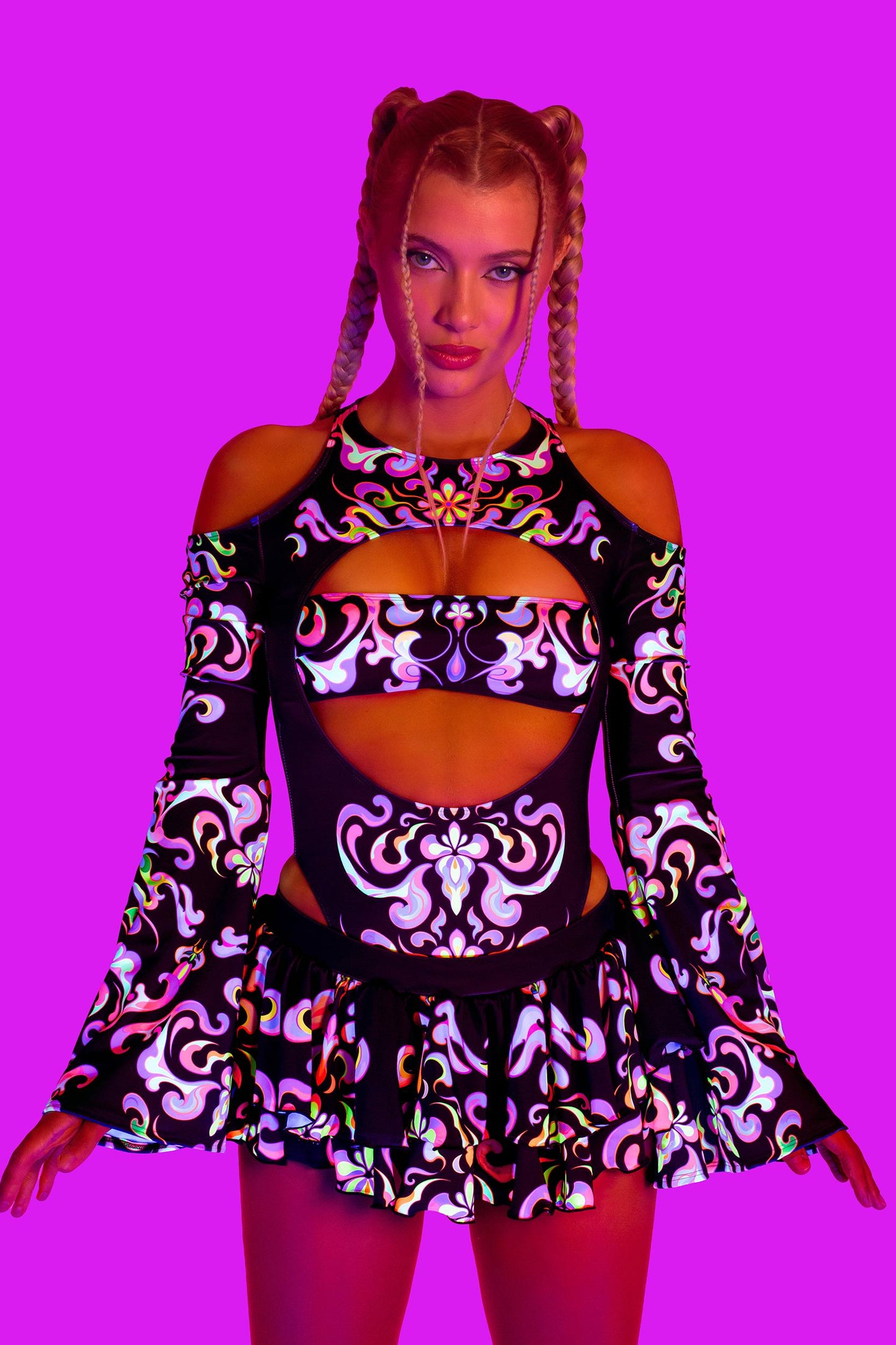 Iridescence Keyhole Bandeau Bodysuit