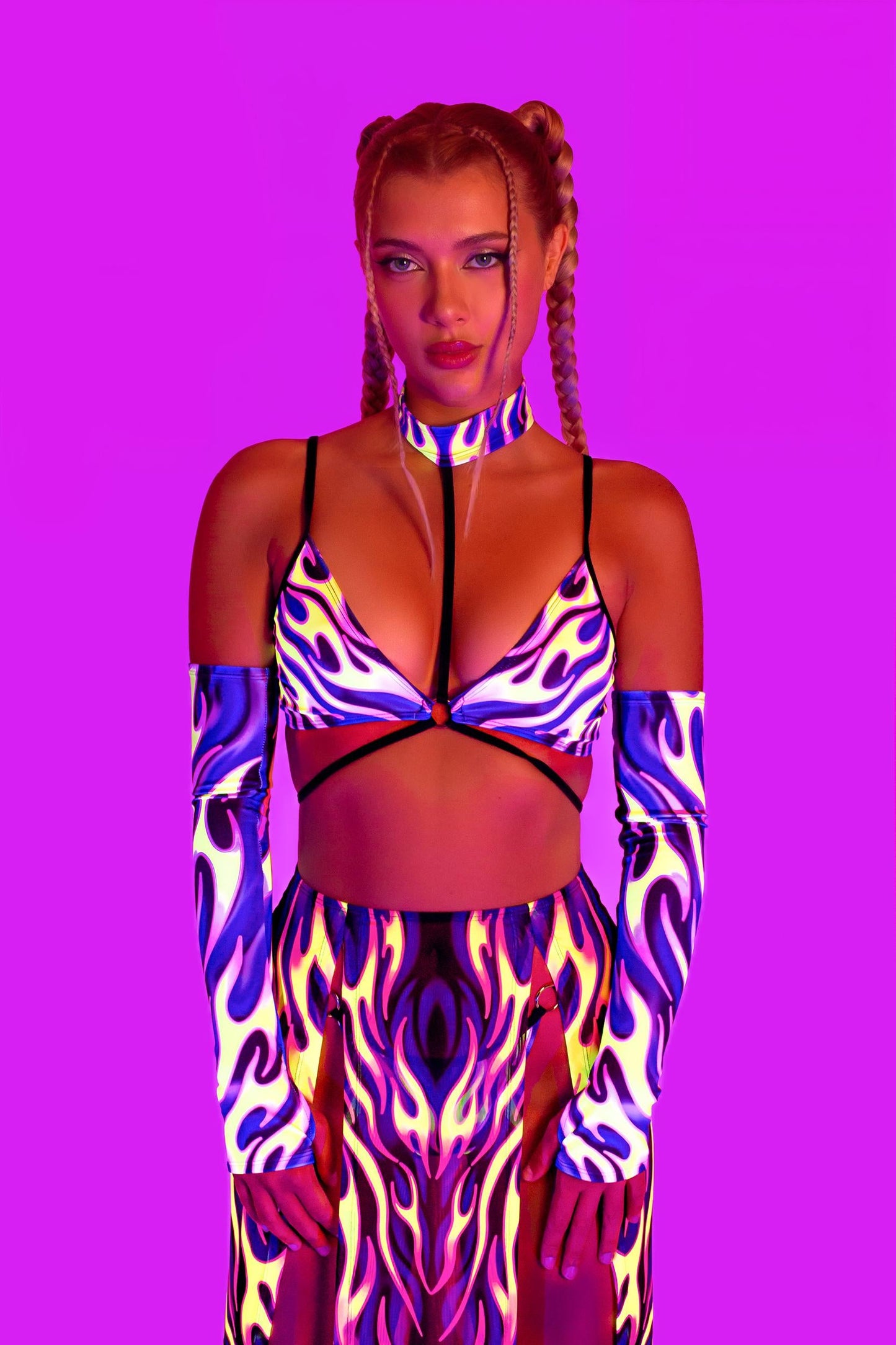 Burnout Strappy Triangle Top