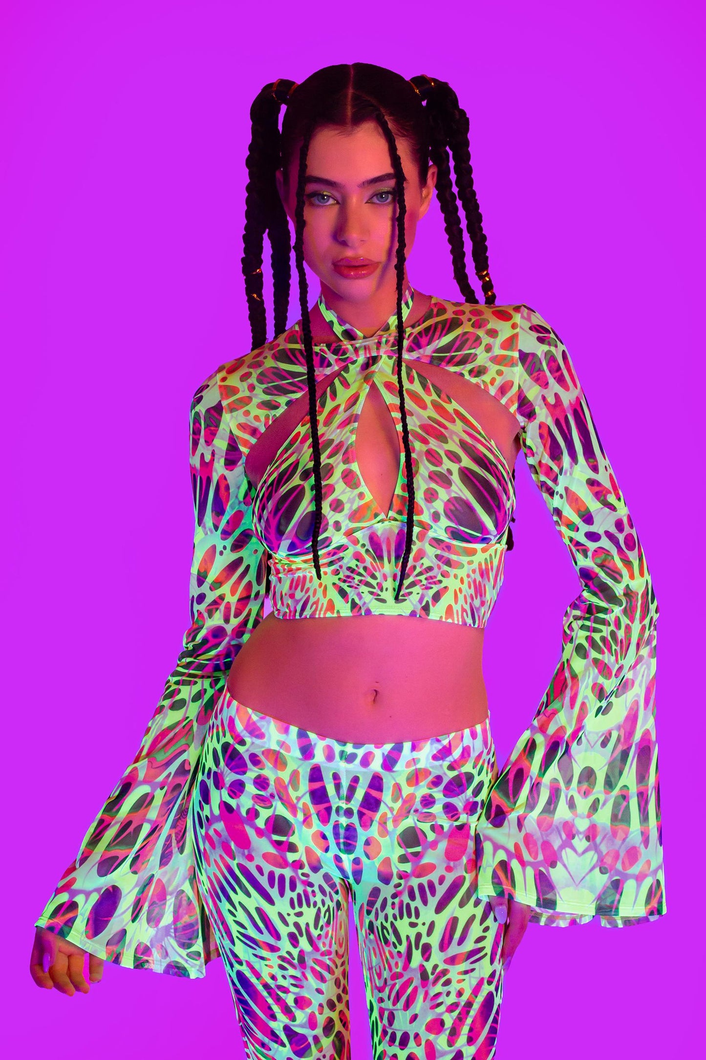 Touch My Nerve Criss Cross Top And Shrug