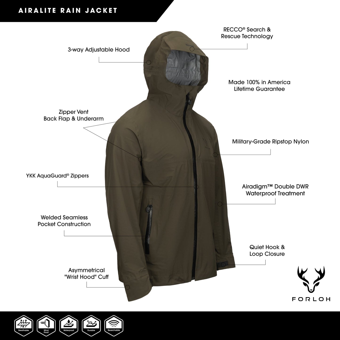 Men's Airalite Rain Jacket