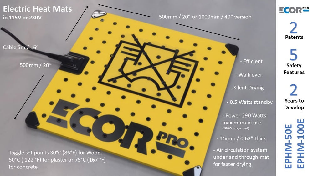Ecor Pro Electric Heat Mat (EPHM-100E)