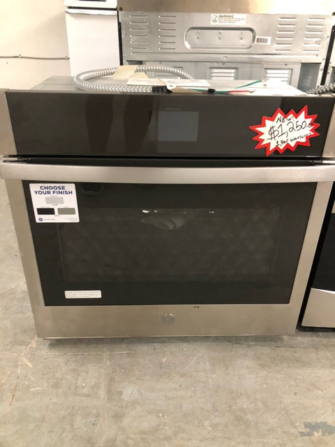 GE 30" Built-In Single Electric Convection Wall Oven w/ No Pre-Heat Air Fry