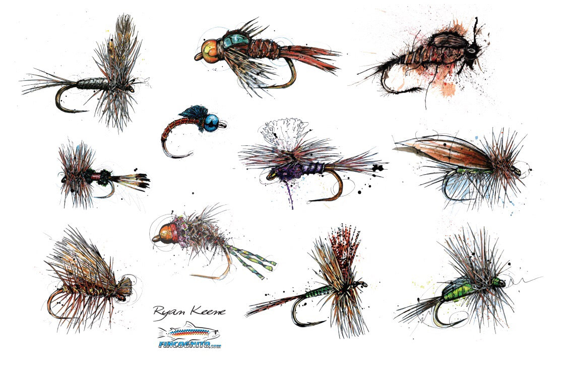 Bunch of Flies Hot/Cold Beverage Bottle-20 Oz., White