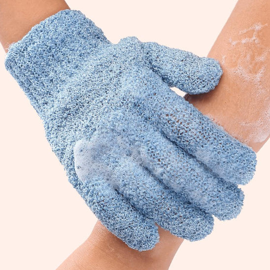 Bath Products – 2pcs Exfoliating Shower Gloves & Back Scrub Towel Set