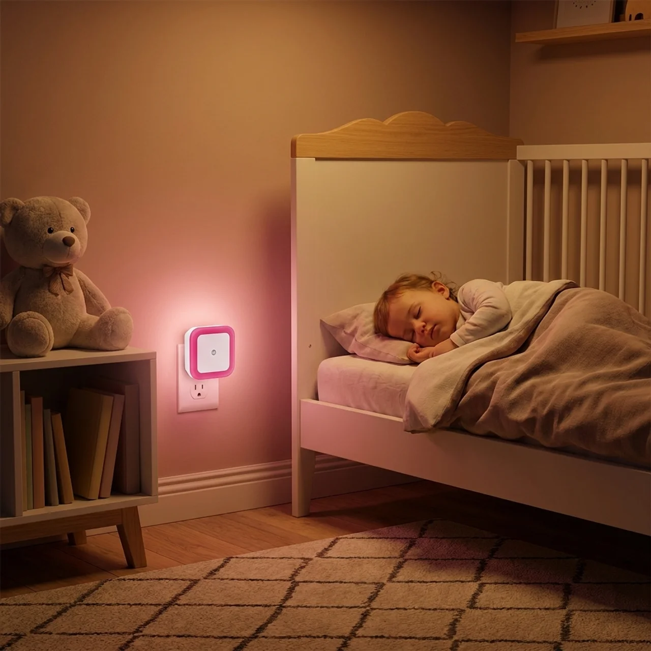 LED Night Light Motion Sensor Automatic Plug In