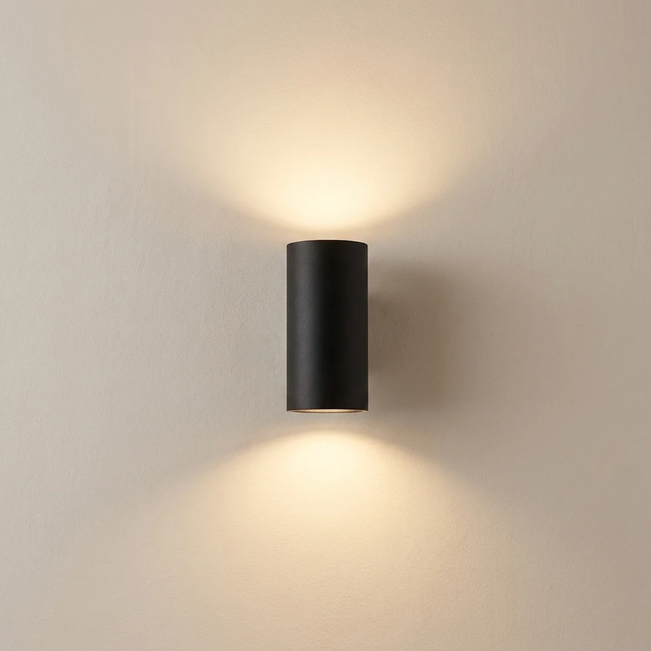 Outdoor Wall Light with Integrated LED Up and Down Design Modern Exterior Fixture