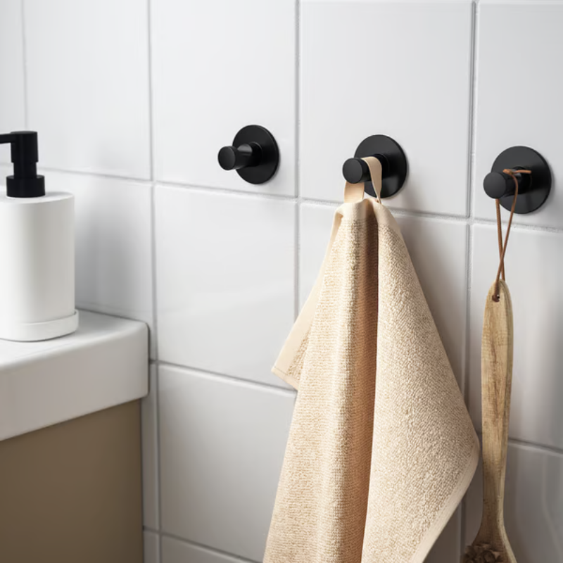 Wall Hook Round Suction Strong Hold Button Design