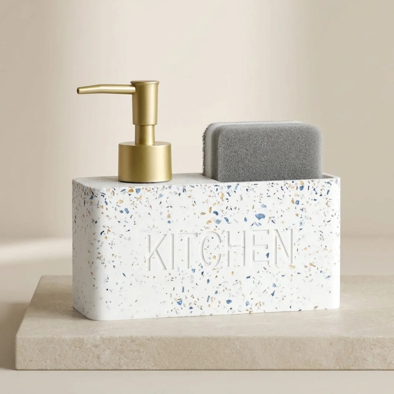 Soap Dispenser Press Pump Sandstone Texture Marbling