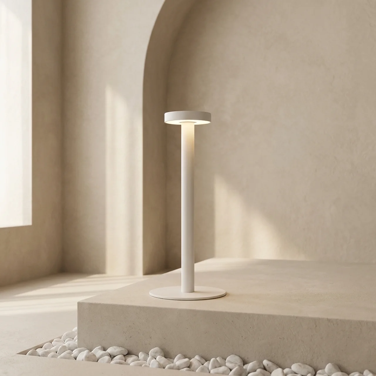 Portable Table Lamp with Cordless Rechargeable Dimmable LED Lighting