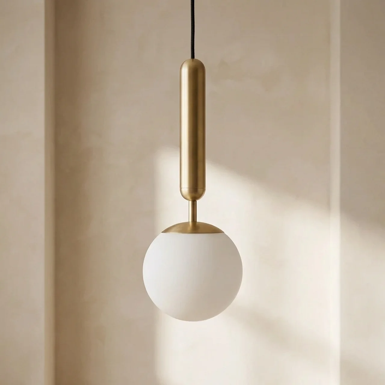 Pendant Light Frosted Globe Soft Diffused Illumination