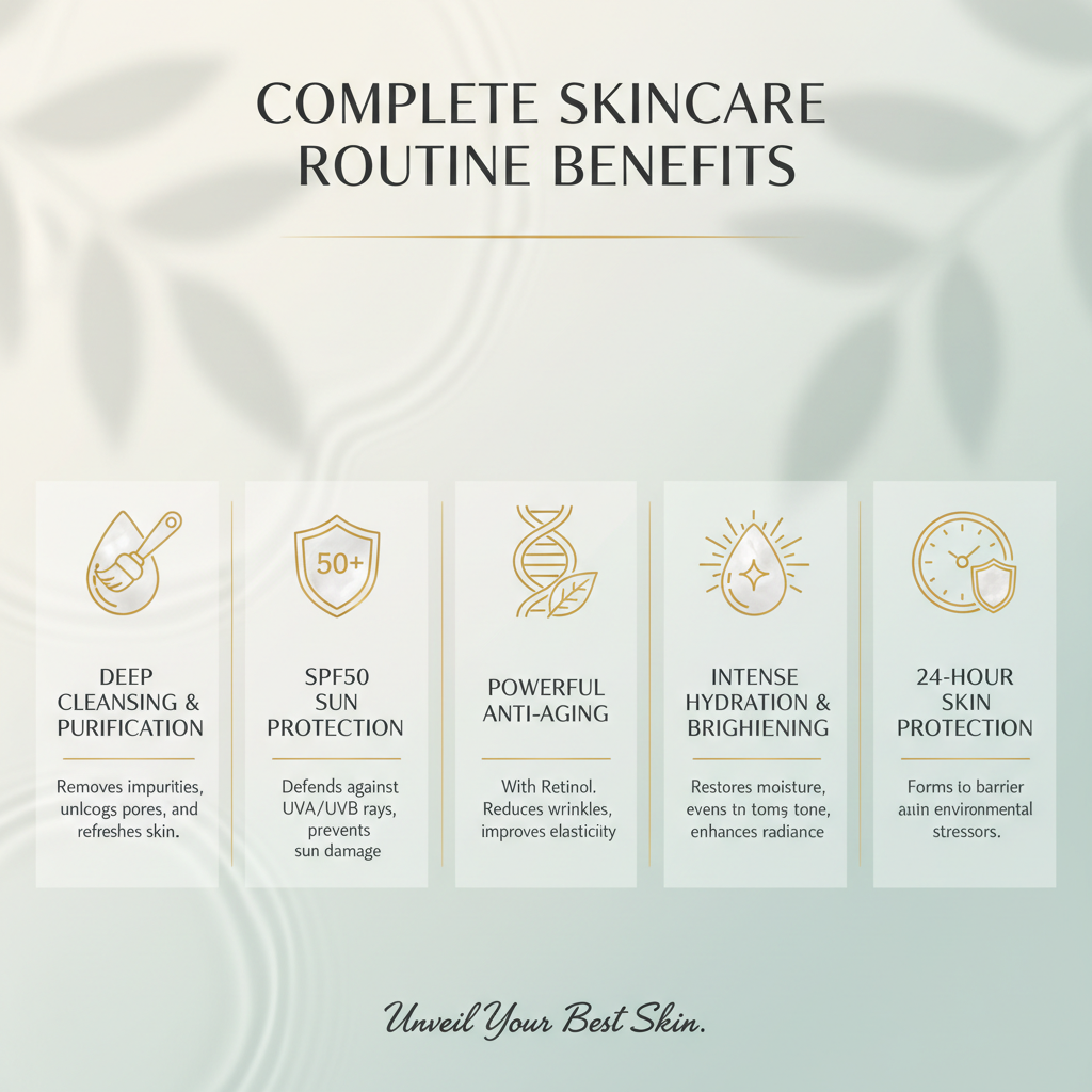 Complete Skincare Routine Bundle - Day & Night System