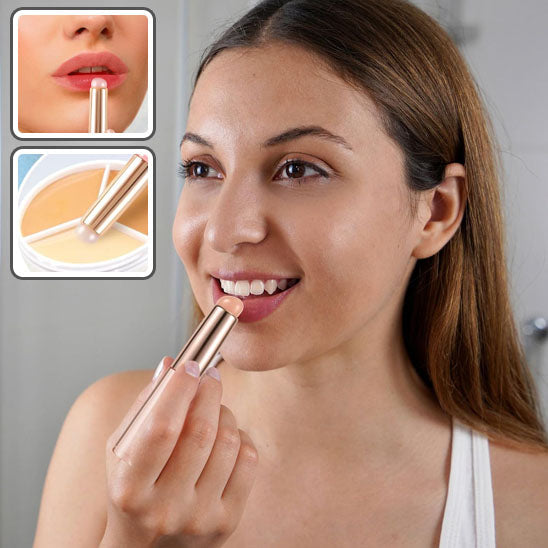 Upgrade Silicone Lip Brush With Cover Angled Concealer Brush Like Fingertips Q Soft Lipstick Makeup Brushes Round Head No Broken