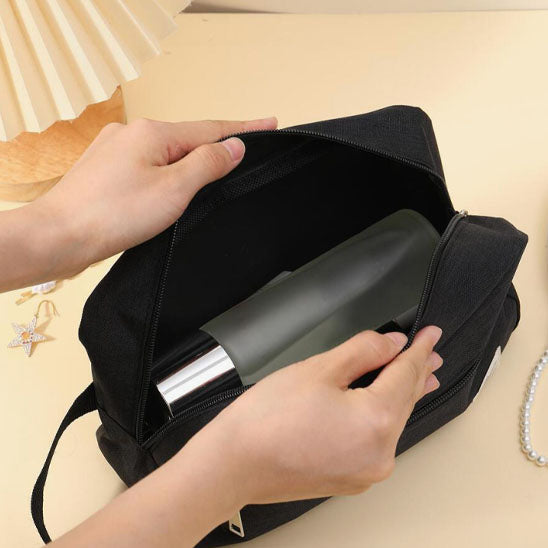 Hanging Toiletry Bag Large Capacity Waterproof Portable Travel Cosmetic Bag Gray for Men Women Bathroom Storage Organizer