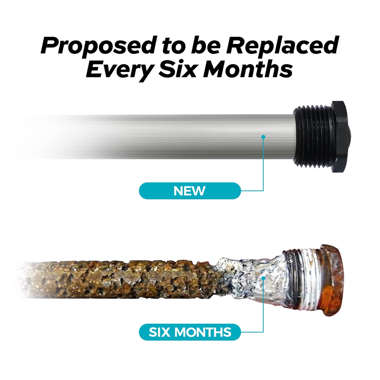 Fogatti Magnesium Anode Rod for RV Water Heater Replacement