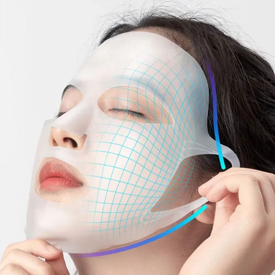 3D Silicone Face Mask Women Skin Care Moisturizing Lifting Firming Anti Wrinkle Reusable Gel Sheet Mask Facial Skin Care Tool