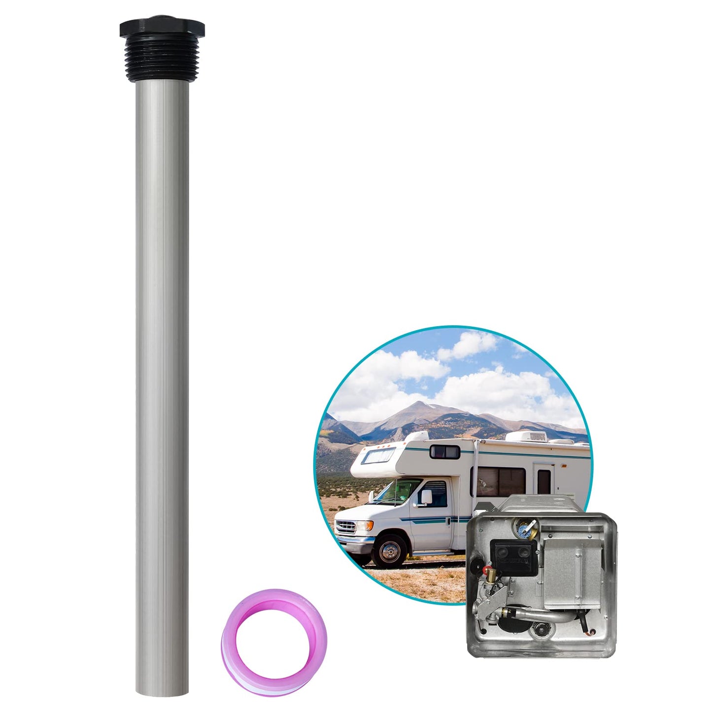 Fogatti Magnesium Anode Rod for RV Water Heater Replacement