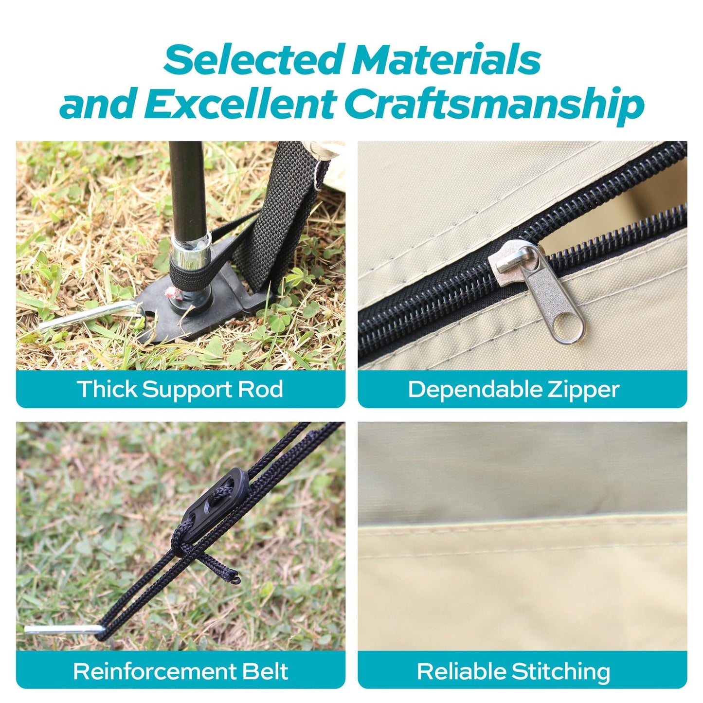 FOGATTI Portable Camping Shower Tent With Floor