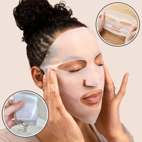 3D Silicone Face Mask Women Skin Care Moisturizing Lifting Firming Anti Wrinkle Reusable Gel Sheet Mask Facial Skin Care Tool