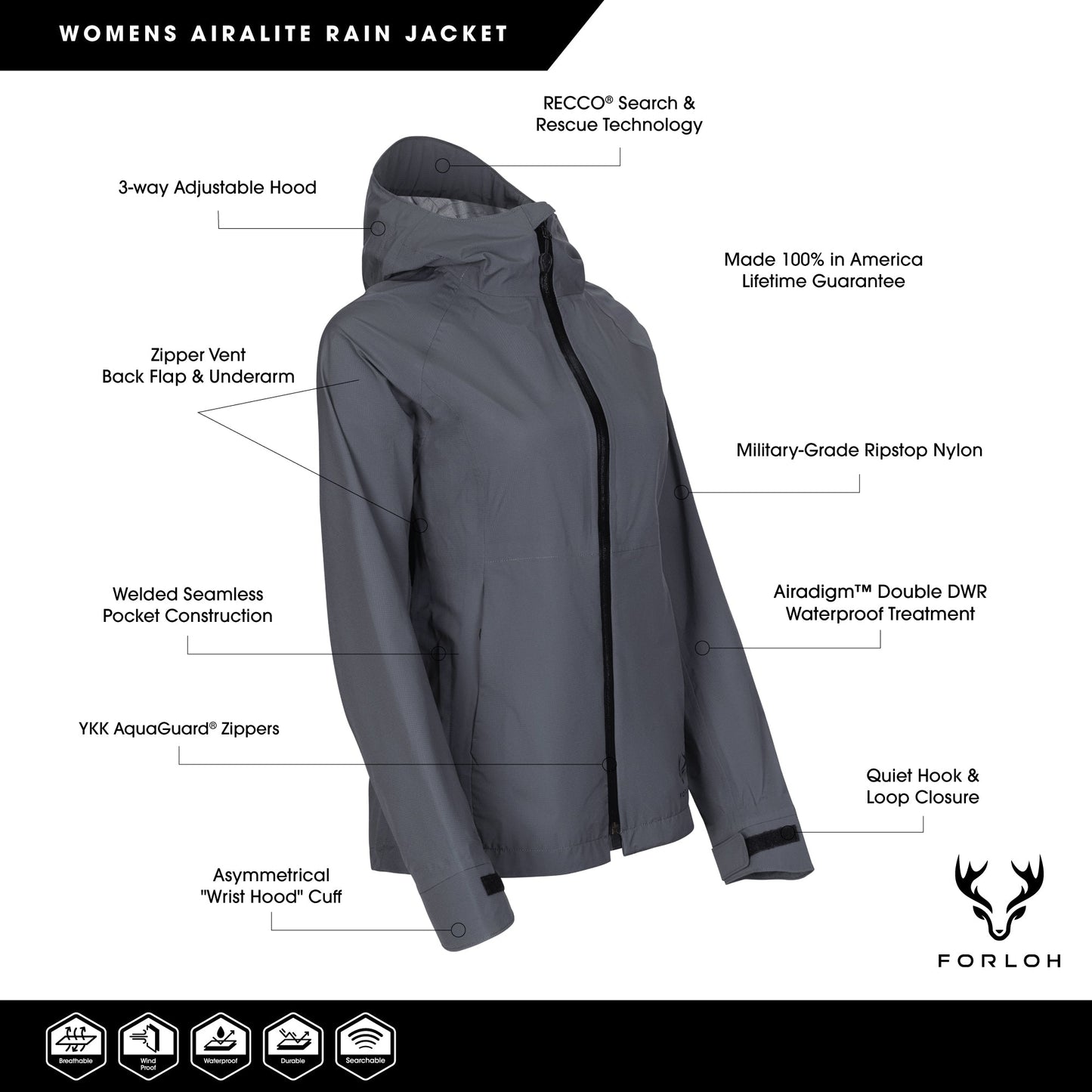 Women's Airalite Rain Jacket