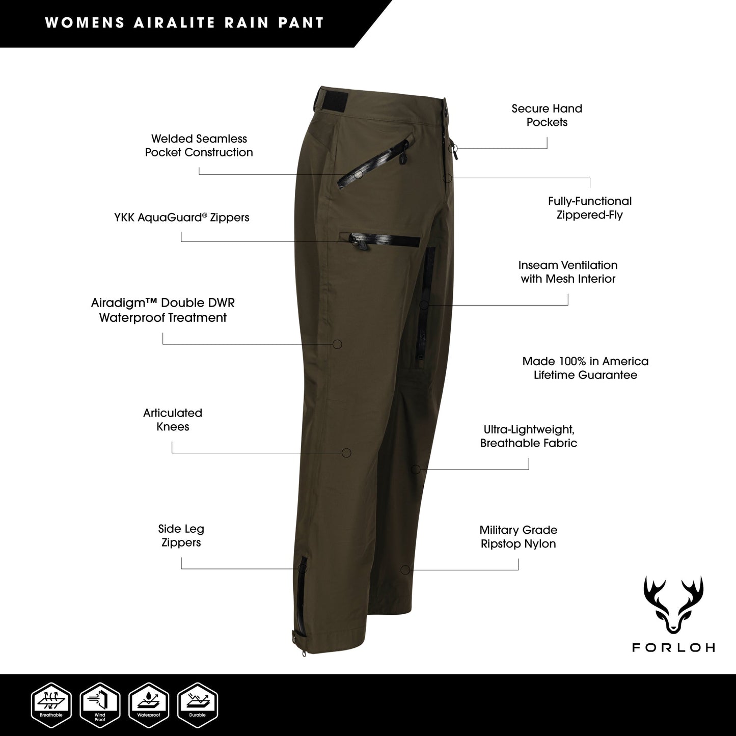 Women's Airalite Rain Pant