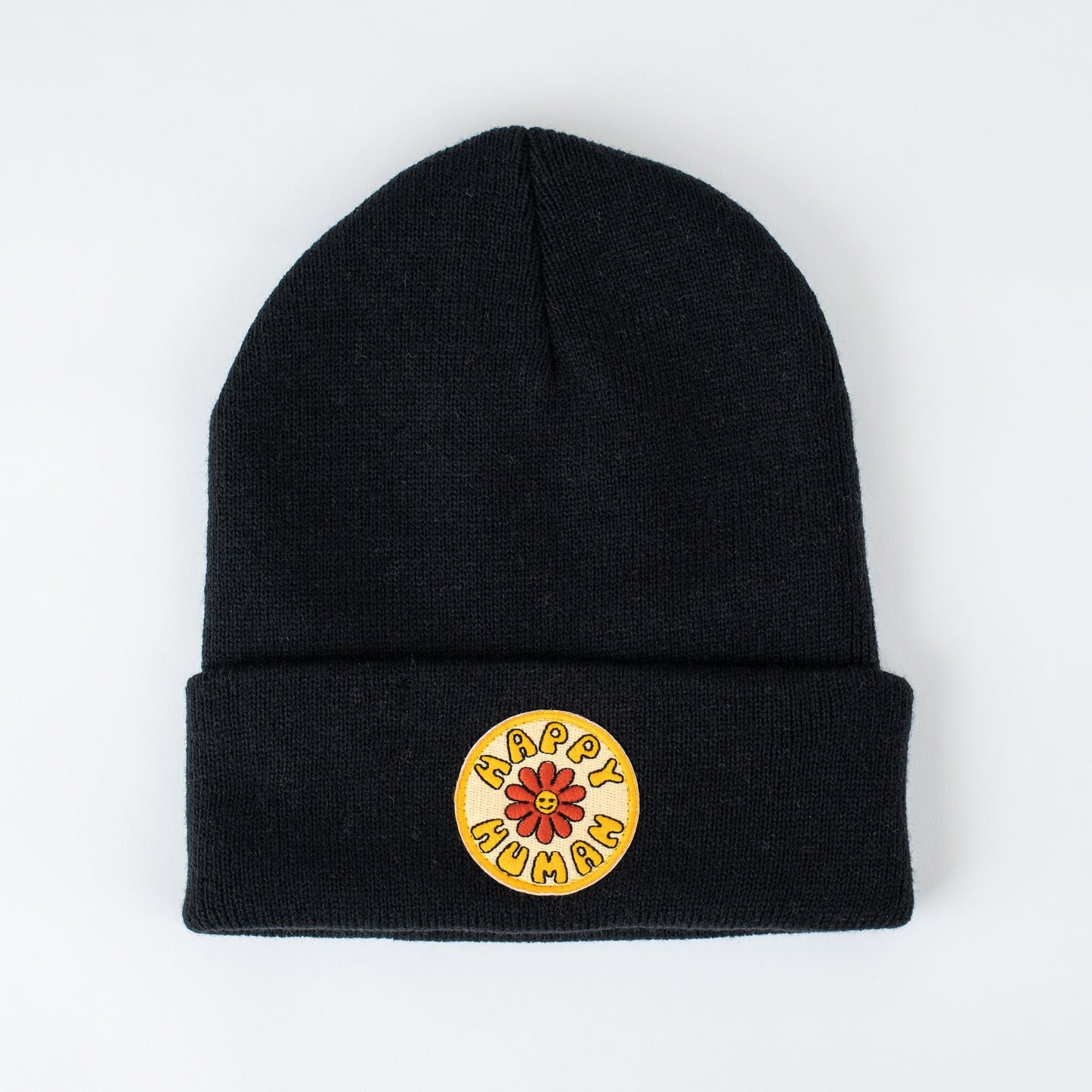Happy Human | Jet Black - Adult Beanie