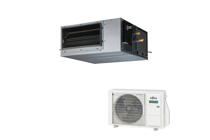 Fujitsu Airstage ARXG12KHTAP 3.5kW Split System Air Conditioner R32 KHTAP Medium Static Pressure Duct Compact & Comfort