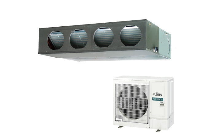 Fujitsu Airstage ARXG45KMLA 12.1kW Split System Air Conditioner R32 KMLA Economy Range Medium Static Pressure Duct Standard