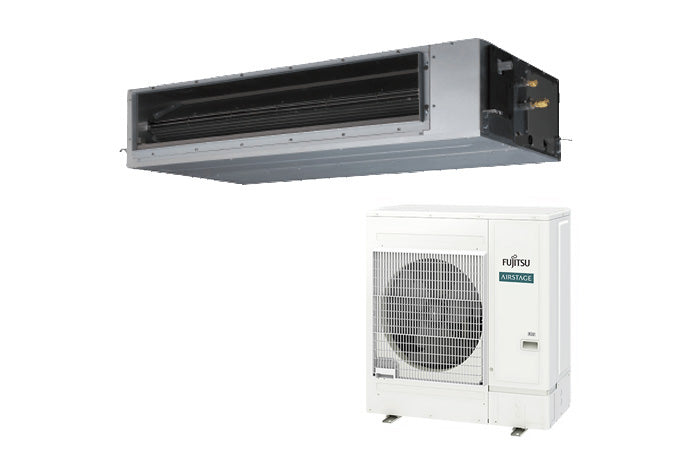Fujitsu Airstage ARXG54KHTAP 13.4kW Split System Air Conditioner R32 KHTAP Medium Static Pressure Duct Compact & Comfort