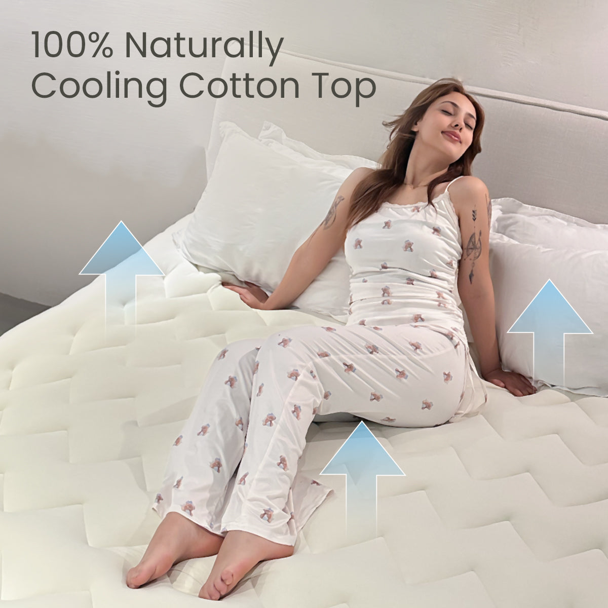 Soft & Cozy 3D Fill Cooling Mattress Topper – Luxurious Comfort