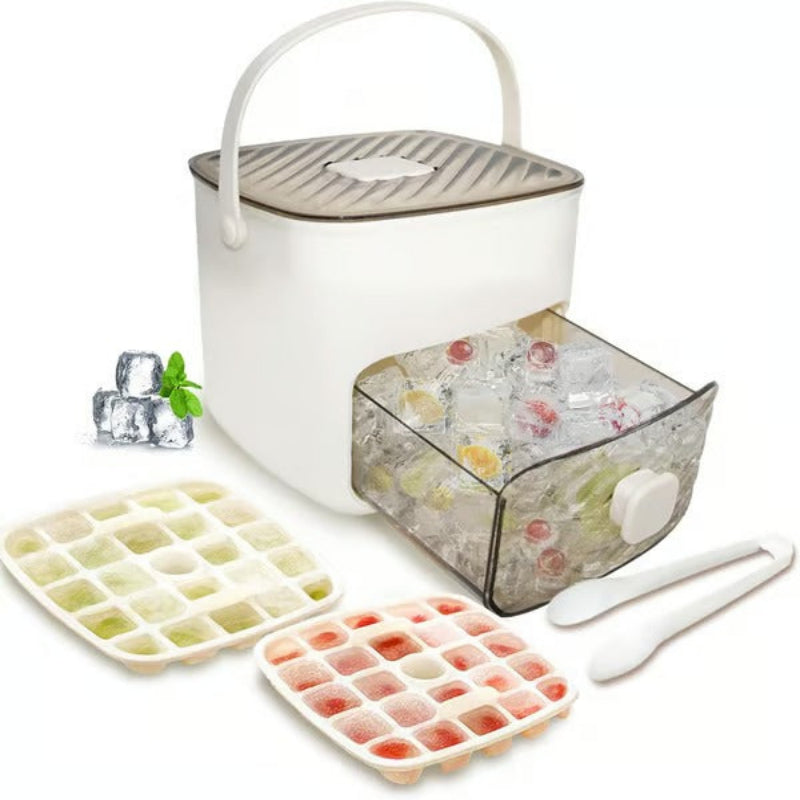 Ice Cube Tray Container, Press Release Design, Storage Drawer, Carry Handle