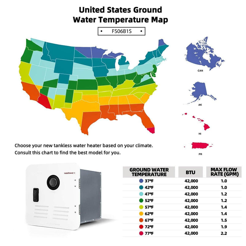 Fogatti InstaShower 6 (Refurbished Unit)