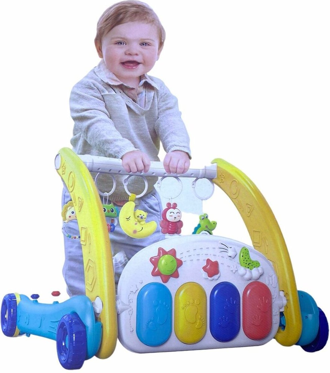 Baby loopwagen - Baby mat - Baby rek - Set 2in1 - Multifunctioneel - Educatief Babyspeelgoed