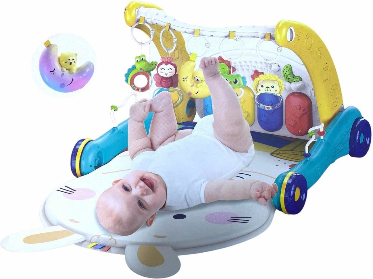 Baby loopwagen - Baby mat - Baby rek - Set 2in1 - Multifunctioneel - Educatief Babyspeelgoed