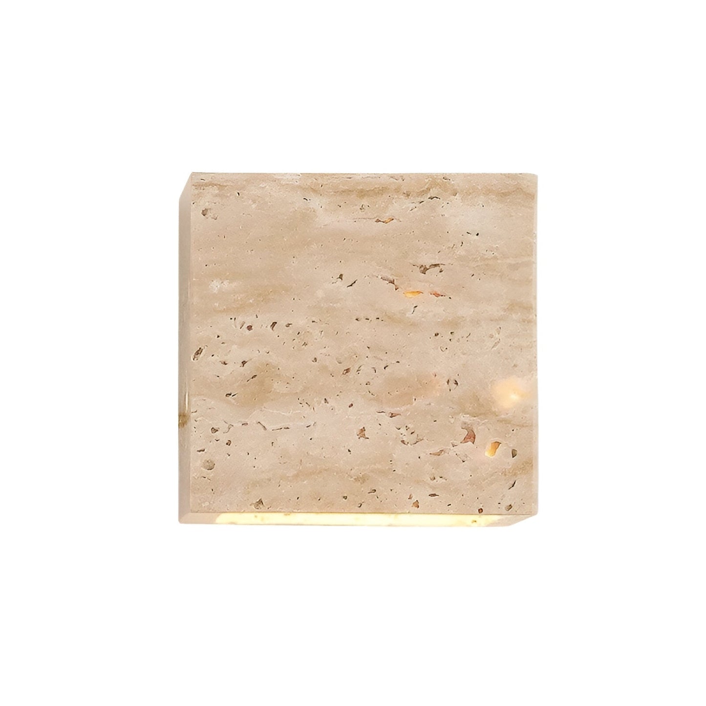 Minimalist Travertine Stone Outdoor LED Wall Light With Natural Cave Stone Shade
