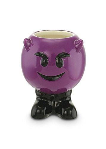 KOVOT Set of 6 Emoji Ceramic Shot Glasses - Each Holds 3 Ounces