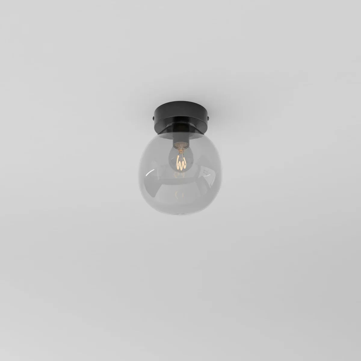 Modern Glass Ceiling Light With Hardwired LED Light
