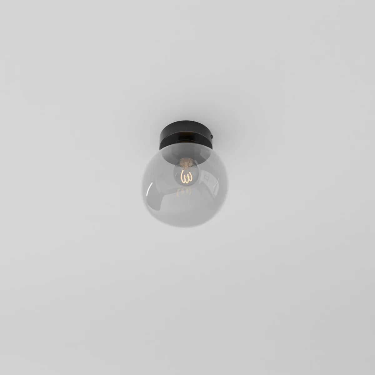 Modern Glass Ceiling Light With Hardwired LED Light