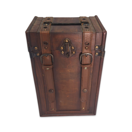 Leather Luggage Card Box