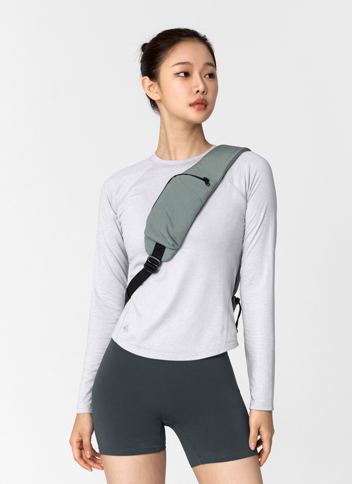 Soft Peach Finger Hole Long Sleeve