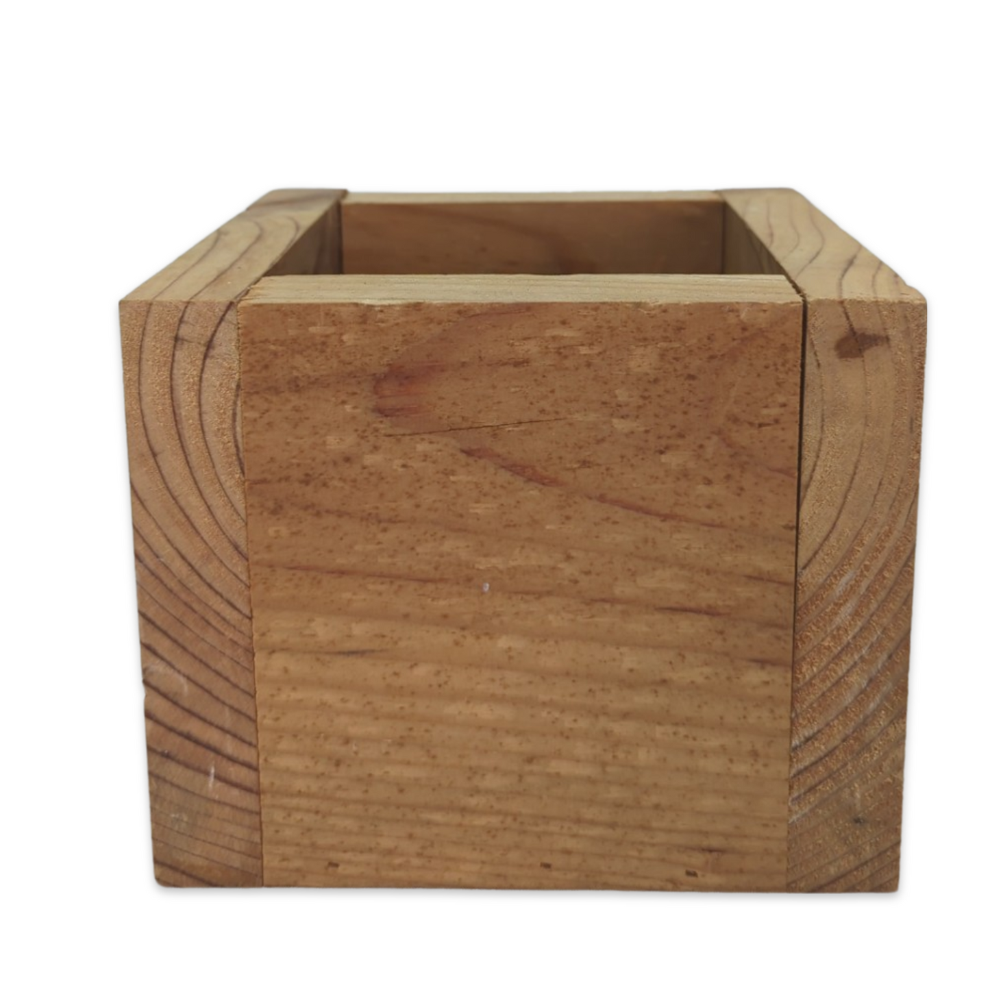 Light Wood Square Floral Box