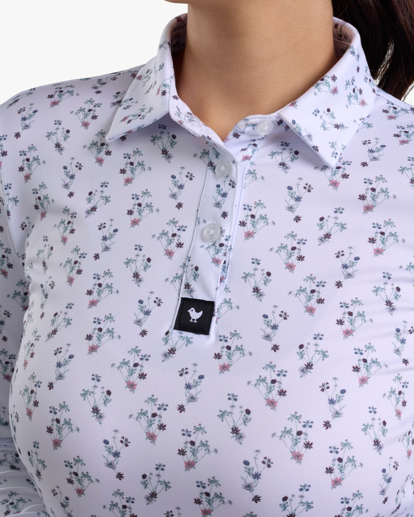 Long Sleeve Polo - Petunia Junkie