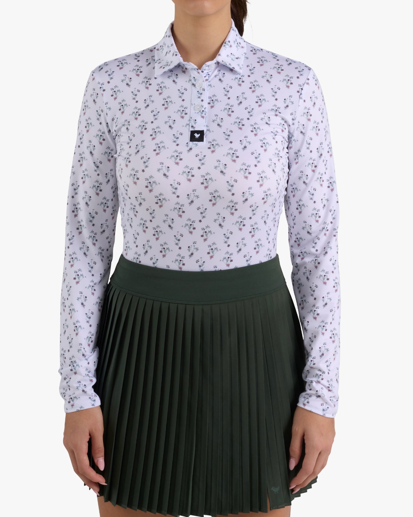Long Sleeve Polo - Petunia Junkie