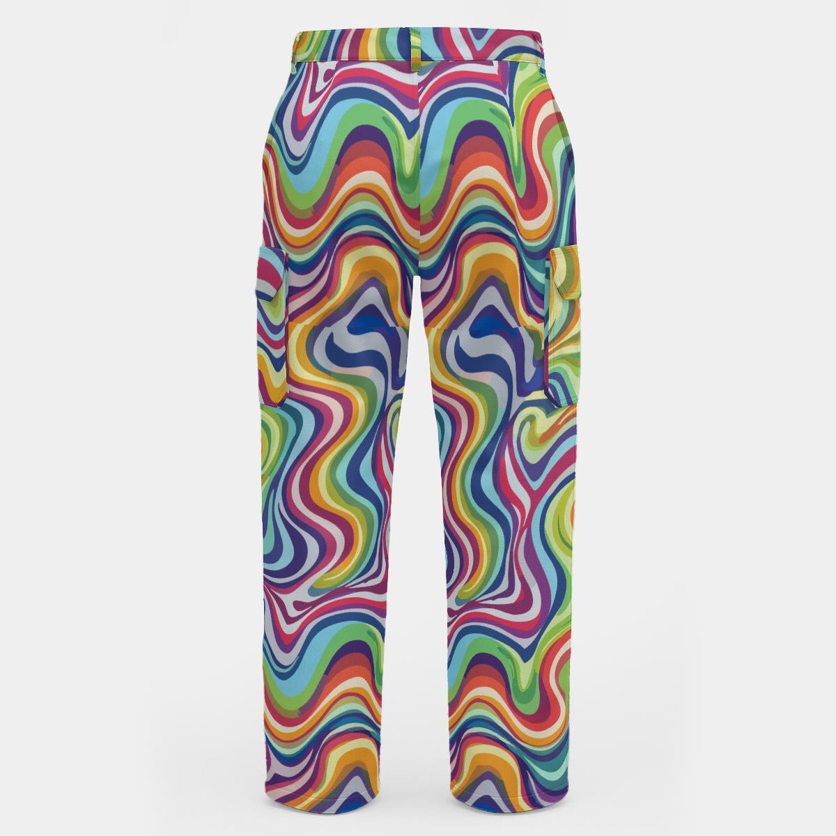 Loud Festival Cargo Pants for Ravers — Maximalist Streetwear Bottoms, Burning Man Camp Wear, Psychedelic Utility Pants, Alt Fashion Statement