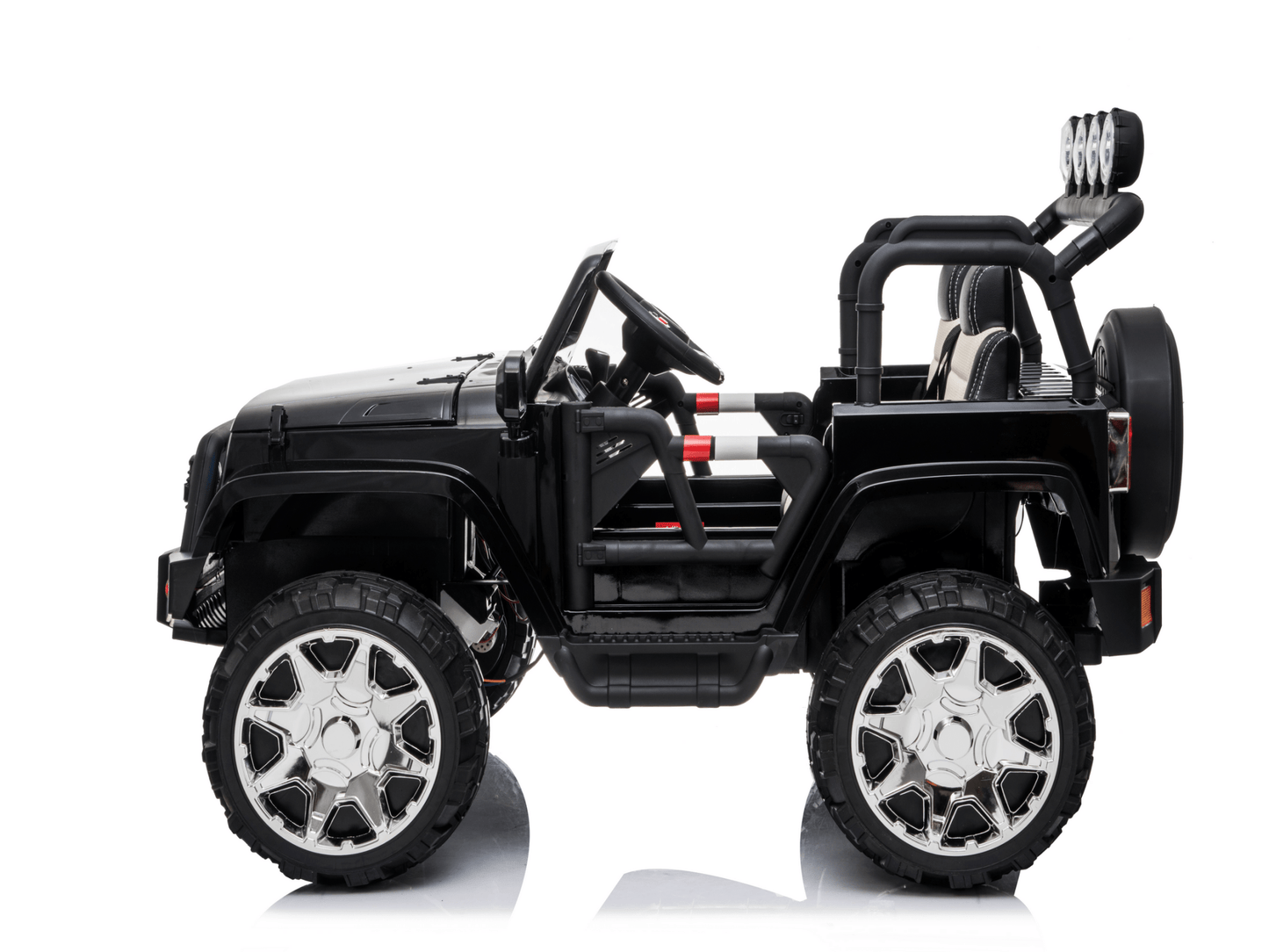 Magic Cars 2 Seater 24 Volt 4x4 Electric Ride On Jeep Style Rubber Tires Fully Loaded Truck ATV UTV For Kids Wireless Parental Control