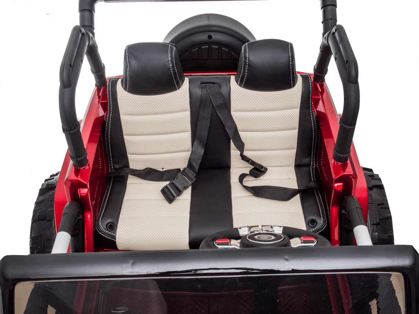 Magic Cars 2 Seater 24 Volt 4x4 Electric Ride On Jeep Style Rubber Tires Fully Loaded Truck ATV UTV For Kids Wireless Parental Control